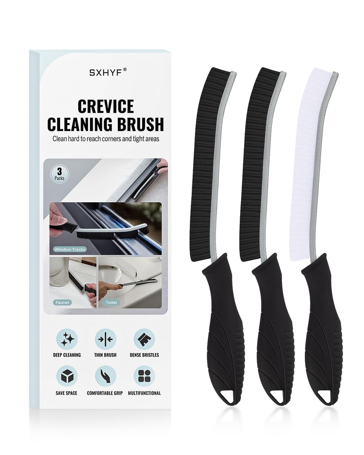 Global Cleaning™  Brush - Hard Bristle Crevice Cleaning Brush, Multifunctional Gap Scrub Brush, Home Essentials, Bathroom Cleaner Tools for Household Use, Kitchen, Window, Faucets, Toilet, Grout, Car