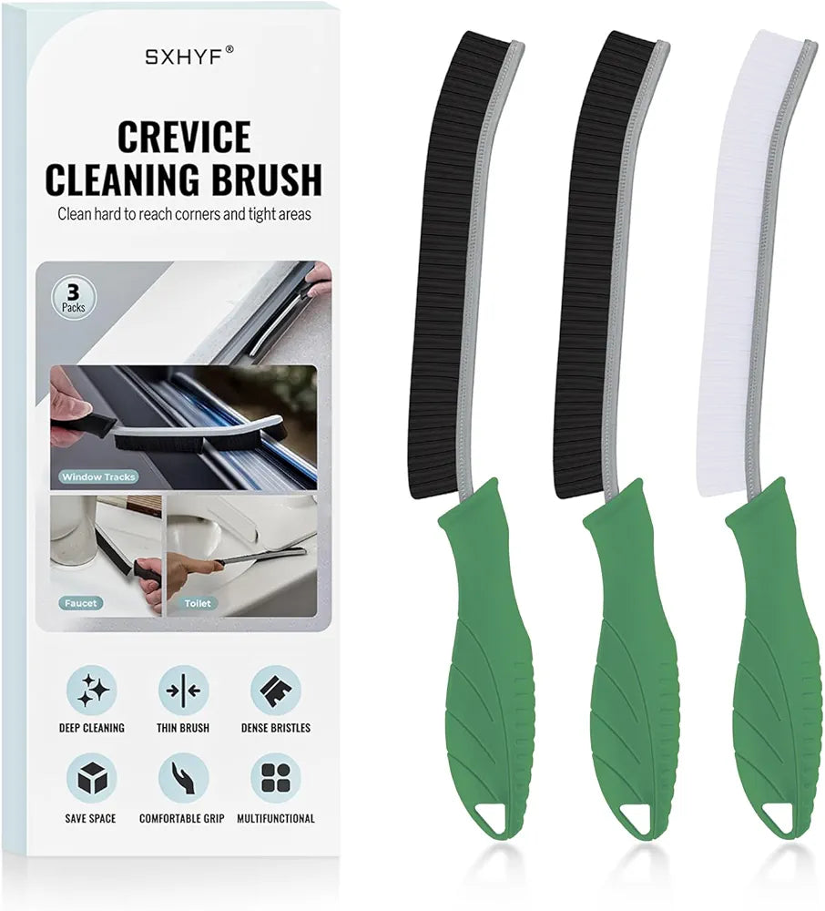 Global Cleaning™  Brush - Hard Bristle Crevice Cleaning Brush, Multifunctional Gap Scrub Brush, Home Essentials, Bathroom Cleaner Tools for Household Use, Kitchen, Window, Faucets, Toilet, Grout, Car