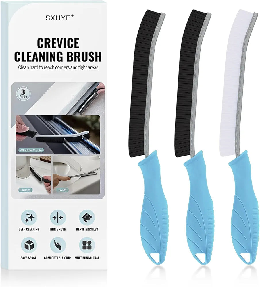 Global Cleaning™  Brush - Hard Bristle Crevice Cleaning Brush, Multifunctional Gap Scrub Brush, Home Essentials, Bathroom Cleaner Tools for Household Use, Kitchen, Window, Faucets, Toilet, Grout, Car