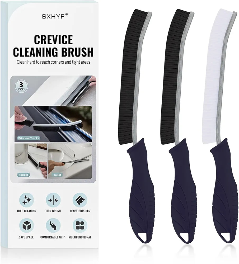 Global Cleaning™  Brush - Hard Bristle Crevice Cleaning Brush, Multifunctional Gap Scrub Brush, Home Essentials, Bathroom Cleaner Tools for Household Use, Kitchen, Window, Faucets, Toilet, Grout, Car