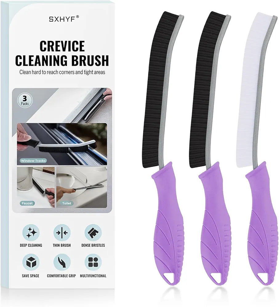 Global Cleaning™  Brush - Hard Bristle Crevice Cleaning Brush, Multifunctional Gap Scrub Brush, Home Essentials, Bathroom Cleaner Tools for Household Use, Kitchen, Window, Faucets, Toilet, Grout, Car